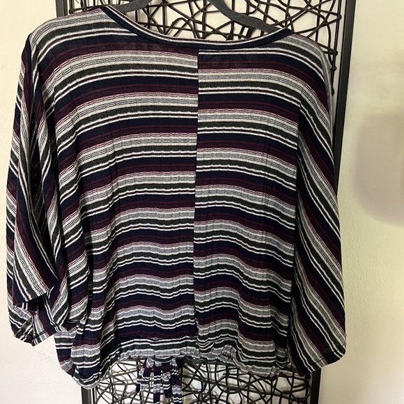 Multicolored drawstring top - Picture 3 of 4